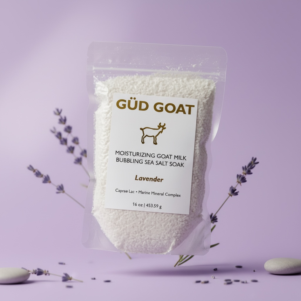 MOISTURIZING GOAT MILK BUBBLING SEA SALT SOAK