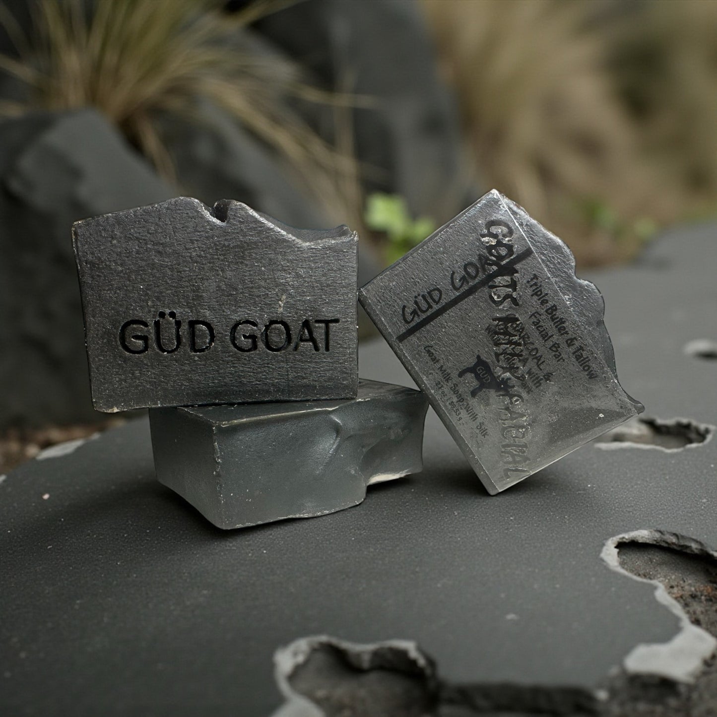 Triple Butter & Tallow Facial Bar- Charcoal Vanilla & Willow Bark
