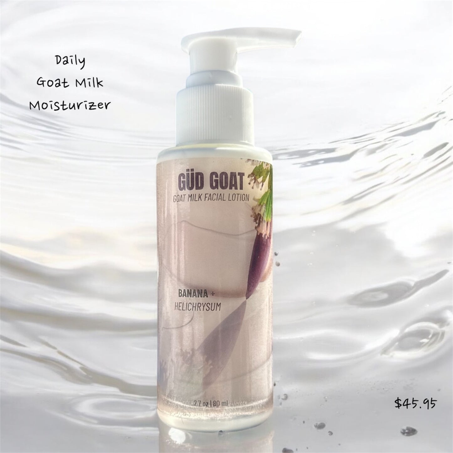 Daily Goat Milk Facial Moisturizer- BANANA + HELICHRYSUM